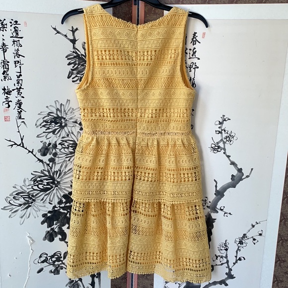 ☀️Yellow tiered crochet dress☀️ - Picture 3 of 5